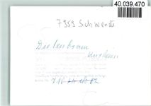 88477 W7959 Schwendi , Württ FOTO KEINE AK Kurheim Innenaufnahme