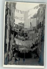 16100 Genova Foto AK Gasse Wäsche
