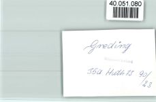 91171 W8547 Greding FOTO KEINE AK