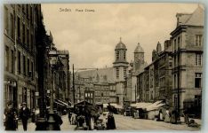 08200 Sedan 1917 Foto AK Marktszene Place Crussy Kirche Feldpost WK I