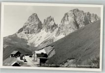 Sellajoch Passo Sella 1933 Foto AK Auto Rifugio Flora