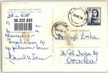 Mamaia 1958 Gebrauchsspuren Hotel 1. Mai Schwimmbad Strand