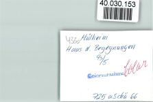 45468 W4330 Mülheim an der Ruhr FOTO KEINE AK Haus der Begegnungen