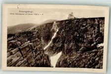 Schneegruben Baude Foto AK Riesengebirge