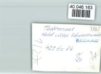 79682 W7865 Todtmoos FOTO KEINE AK Hotel Altes Schwarzwaldhaus
