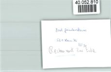 37581 W3353 Bad Gandersheim FOTO KEINE AK Restaurant Zur Ecke