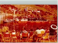 54536 W5563 Kröv FOTO KEINE AK Alphornbläser auf der Mosel
