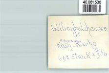 49324 W4520 Wellingholzhausen FOTO KEINE AK Kirche