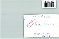 64739 W6128 Höchst i Odw FOTO KEINE AK Kath. Kirche