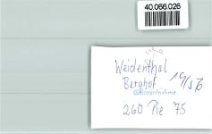 67475 W6739 Weidenthal , Pfalz FOTO KEINE AK Berghof
