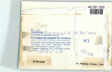 24103 W2300 Kiel , Ostsee FOTO KEINE AK Pfarramt St. Nikolaus Innenaufnahme Heiligenfiguren