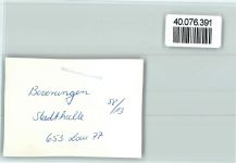 37688 W3472 Beverungen FOTO KEINE AK Stadthalle