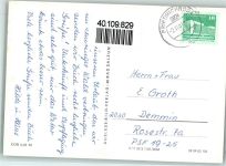 99894 O5804 Friedrichroda - Blick zur Kirche Parkhotel Partie im Kurpark Schloß Reinhardsbrunn Gondelteich