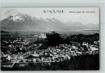 5020 Salzburg - Ortsansicht gegen den Untersberg