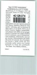 S. Luigi Veriglia Italienisches Heiligenbild Heiligenbild