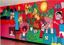 Bogota - Wandmalerei Kolumbianischer Widerstand A Luchar Graffiti