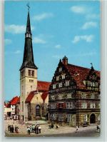31785 W3250 Hameln - Marktkirche und Hochzeitshaus mit Glockenspiel AKU2