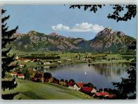 87629 W8958 Füssen - Ortsansicht und Hopfensee