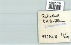 57399 W5942 Rahrbach FOTO KEINE AK KAB Heim
