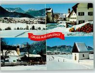 82441 W8115 Ohlstadt - Zugspitzgruppe Kramer Ortszentrum Heimgarten Ammergebirge Winter
