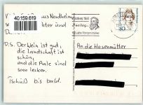 97332 W8712 Volkach - St. Maria a. d. Kirchberg Weinsäule Institut St. Maria Rathaus Schwimmbad Diebenturm Madonna i. Rosenkranz