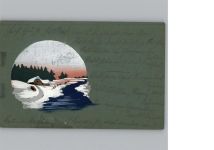 Haus im Schnee Handgemalt