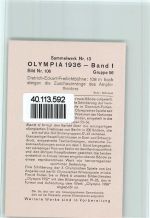 Dietrich Eckhart Bühne Olympiade 1936 Sammelbild Band I Gr.55 Olympiade 1936
