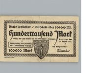 79761 W7890 Waldshut - Waldshut Gutschein ueber 100000 Mark