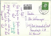 35390 W6300 Gießen , Lahn - Johanneskirche Stempel 1960
