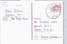 91438 W8532 Bad Windsheim - Stempel Ganzsache