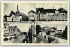 29525 W3110 Uelzen , Lüneburger Heide - Schwimmbad Adolf Hitler Straße WK II