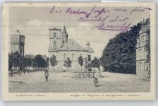 61169 W6360 Friedberg (Hessen) - Brunnen Platz Kirche