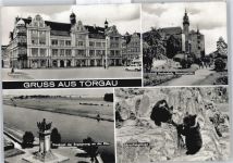 04860 O7290 Torgau - Schloss Rathaus Fluss