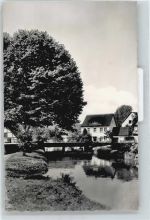 34474 W3549 Wrexen - Fluss Brücke Baum Haus