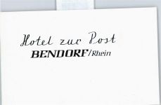 56170 W5413 Bendorf , Rhein - Hotel zur Post