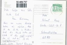 18565 O2359 Vitte - Hafen , blaue Scheune