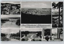78073 W7737 Bad Dürrheim , Schwarzw - Karolushaus, Strandbaden, Kurbrunnen, Kurgarten