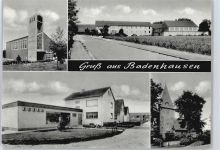 37534 W3363 Badenhausen , Harz - Kirche Straße Haus Baum Kreuz