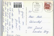 48527 W4460 Nordhorn - Fluss Wappen Schwan Blumen Haus Baum