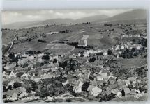 79424 W7841 Auggen - Fliegeraufnahme Panorama Kirche
