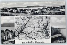 23714 W2423 Timmdorf - GAsthaus zu den Fünf-Seen, See, Karte