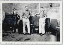 in Werkstatt , Foto Motorrad