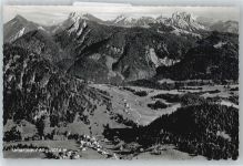 87541 W8973 Unterjoch - Panorama Berg Tal