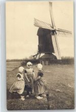 Zeeland Windmühle, Trachten Trachten Niederlande / Hollandkind