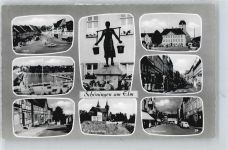 38364 W3338 Schöningen - Schwimmbad, Markt, Niedernstraße, Bismarckstraße, Kirche