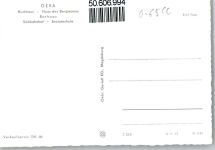 07545 O6500 Gera - Rathaus, Bahnhof, Schule, Haus des Bergmanns