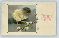 Kücken jagt Biene , Prägedruck Ostern