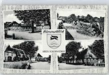 24357 W2334 Hummelfeld - Gasthaus Pension zur Deutschen Eiche Baum Wiese Straße