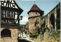 76889 W6749 Dörrenbach , Pfalz - Wehrturm, Kirchhof-Eingang