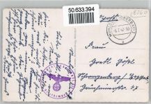 84453 W8260 Mühldorf a. Inn - gel. 6.7.42, Adolf Hitler Platz, Kirche, Denkmal, WK II WK II